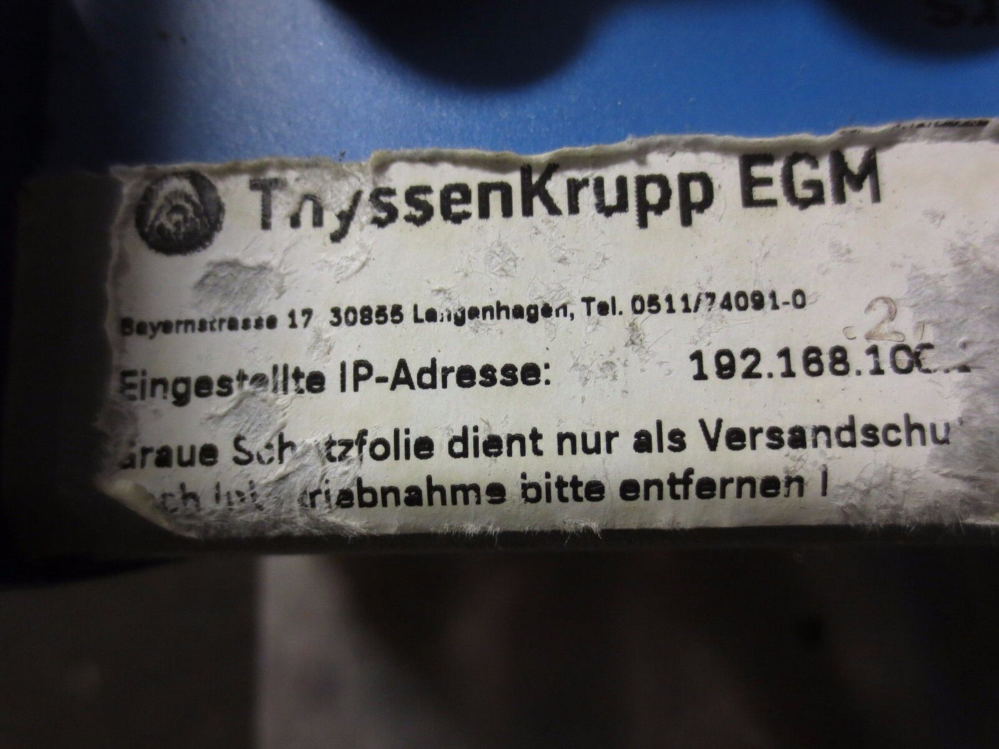 THYSSEN KRUPP DME16i-16-G2K DIGITAL REMOTE I/O CONTROLLER