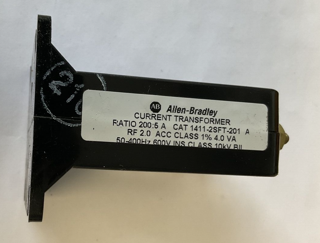 ALLEN BRADLEY 1411-2SFT-201 CURRENT TRANSFORMER RATIO200:5 600V 10KV***LOTOF3***