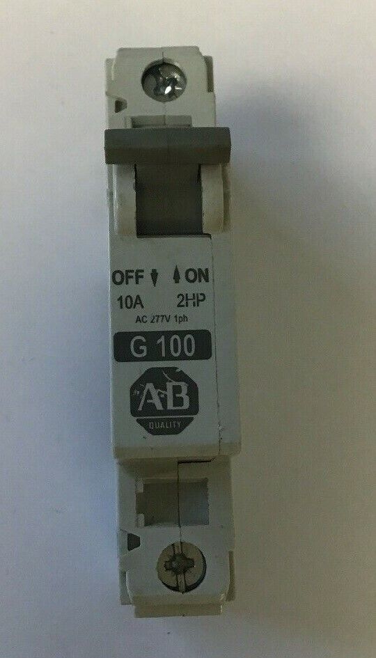 ALLEN BRADLEY 1492-CB1 G100 CIR.BREAKER 277VAC 65VDC 10A 2HP SER.C**(LOTOF6)**