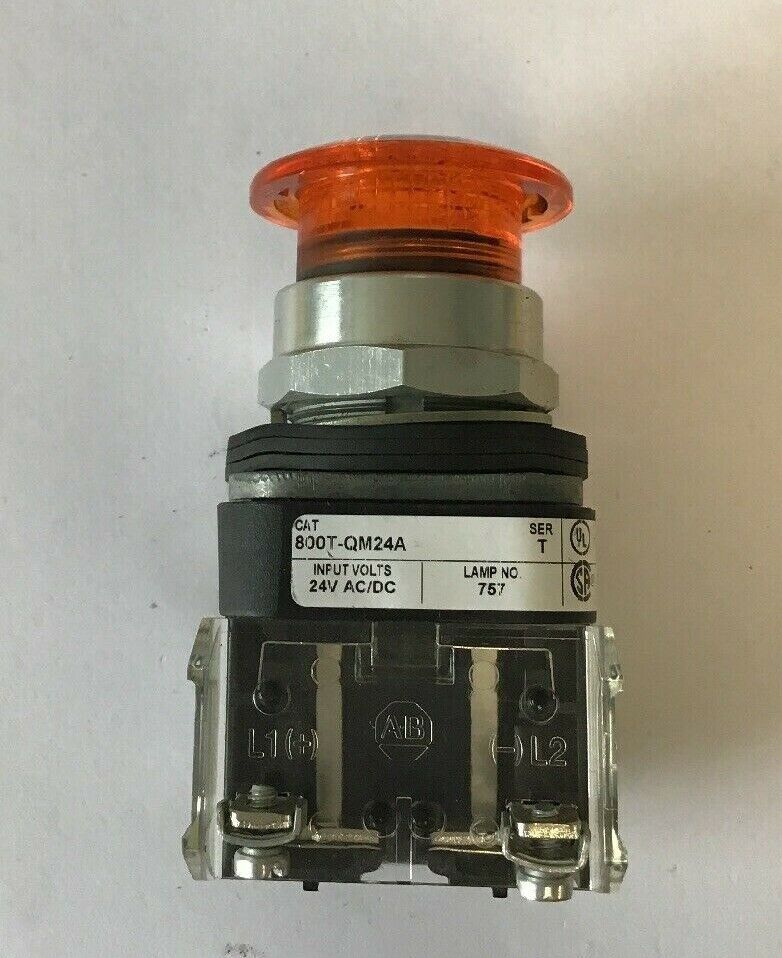 ALLEN BRADLEY 800T-QM24A SER T PUSH BUTTON 24VAC/VDC