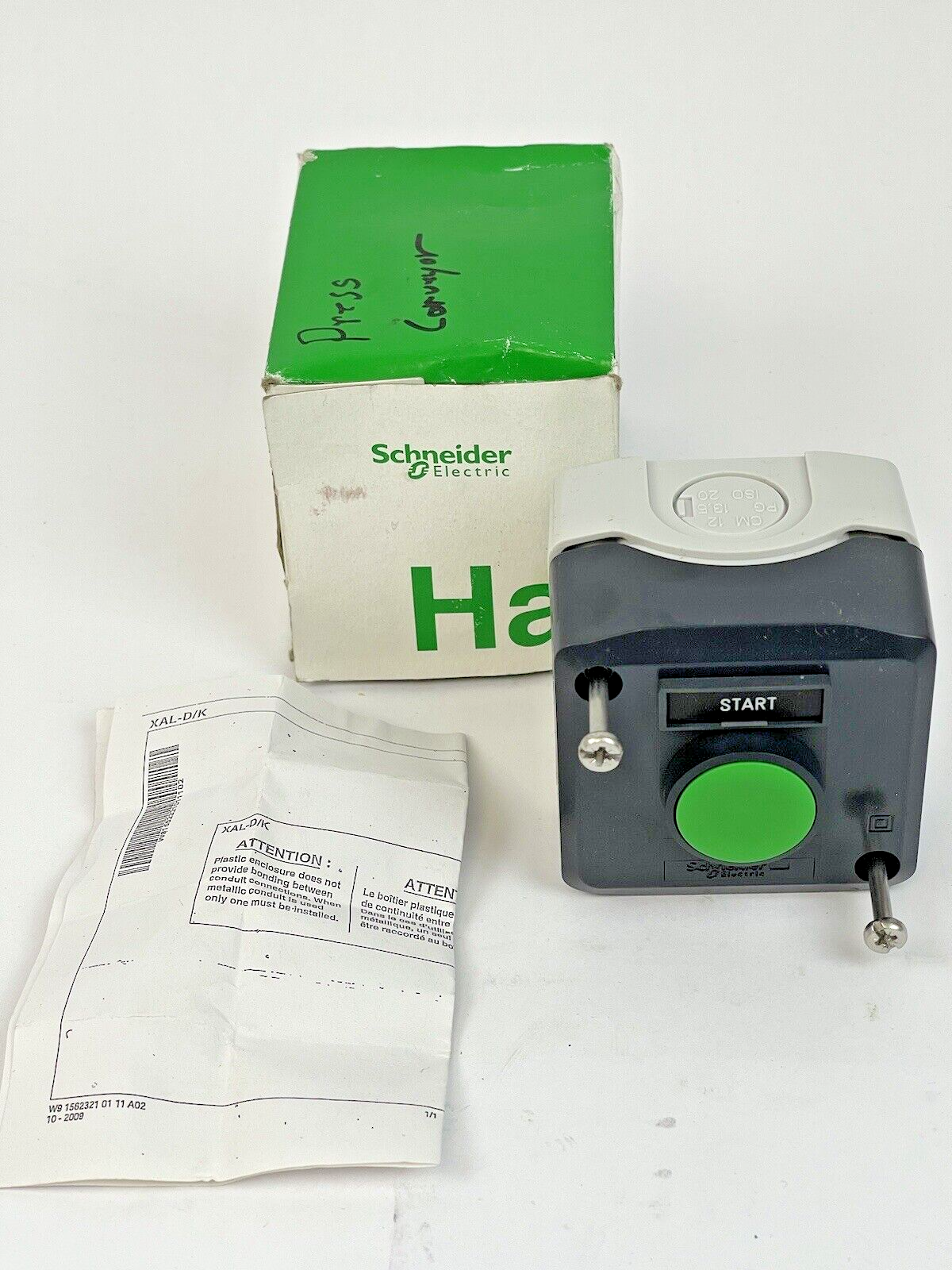 SCHNEIDER ELECTRIC - XAL D101H29H7 - HARMONY - PUSHBUTTON SWITCH - XAL-D/K