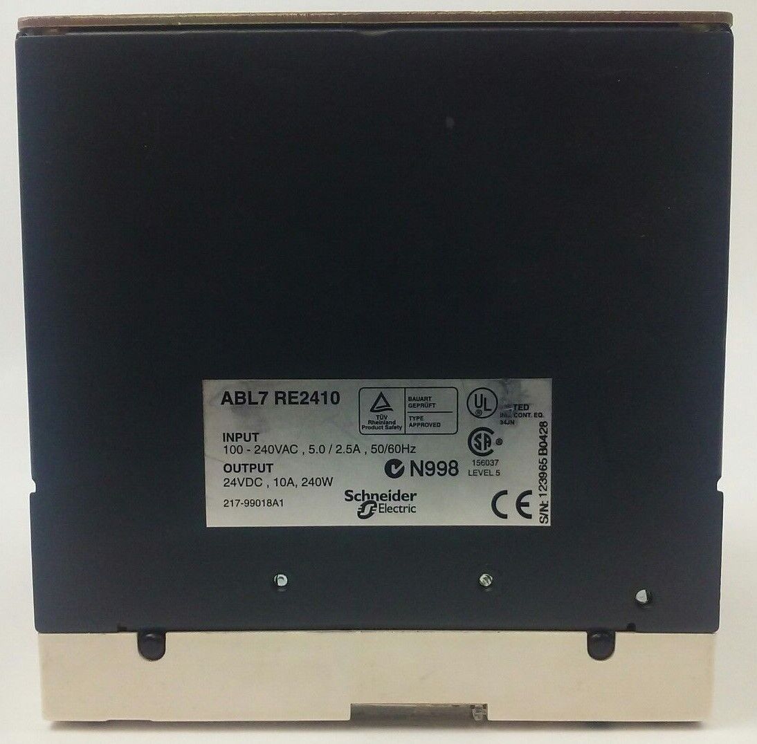 TELEMECANIQUE ABL7 RE2410 POWER SUPPLY MODULE INPUT 100-240VAC OUTPUT 24VDC