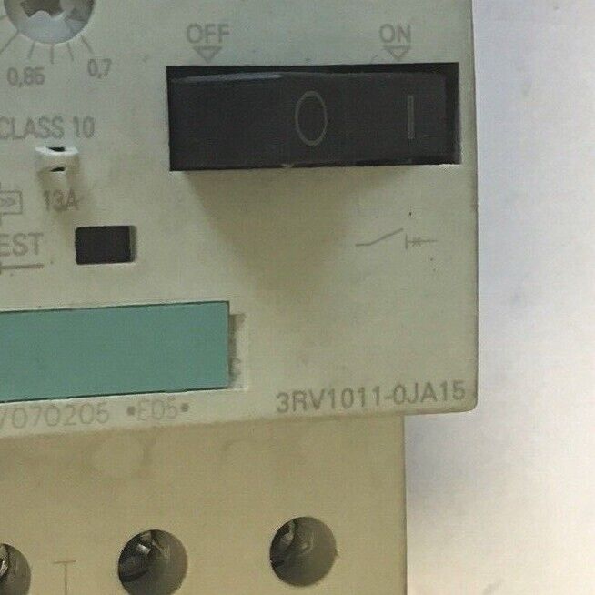 SIEMENS 3RV1011-0JA15 CIRCUIT BREAKER 13A 600V
