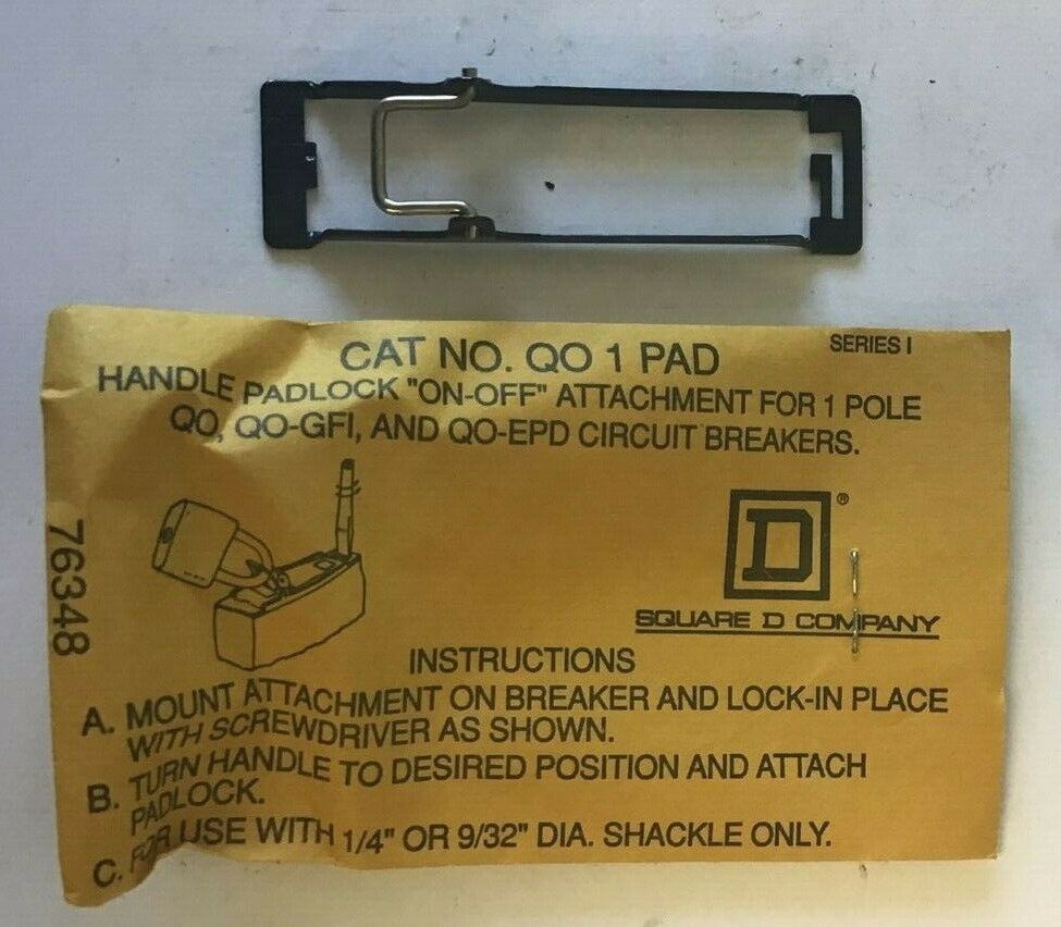 SQUARE D QO 1 HANDLE PADLOCK "ON-OFF" ****LOTOF5***