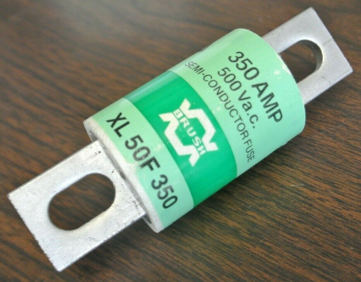 BRUSH XL50F350 SEMICONDUCTOR FUSE / 350A / 500VAC / NEW SURPLUS / EACH
