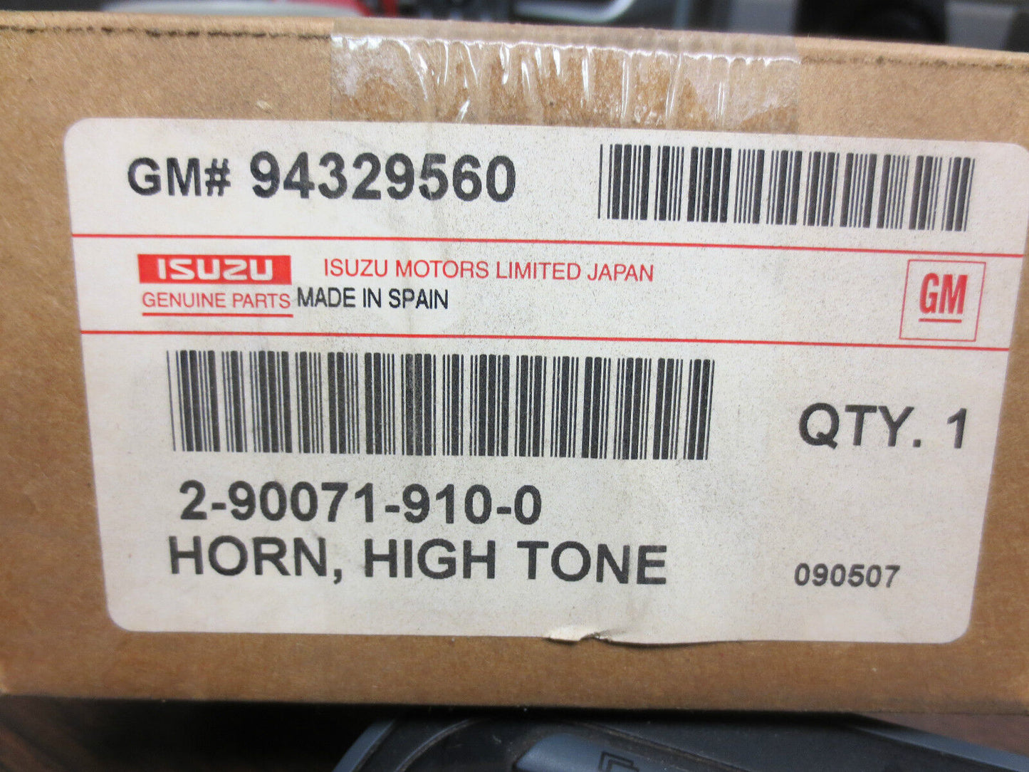 2-90071-910-0 OEM HORN, HIGH TONE - FITS '94 to '97 HONDA PASSPORT / ISUZU BMW