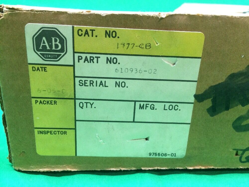 ALLEN BRADLEY CABLE ASSEMBLY 1777-CB 1777CB