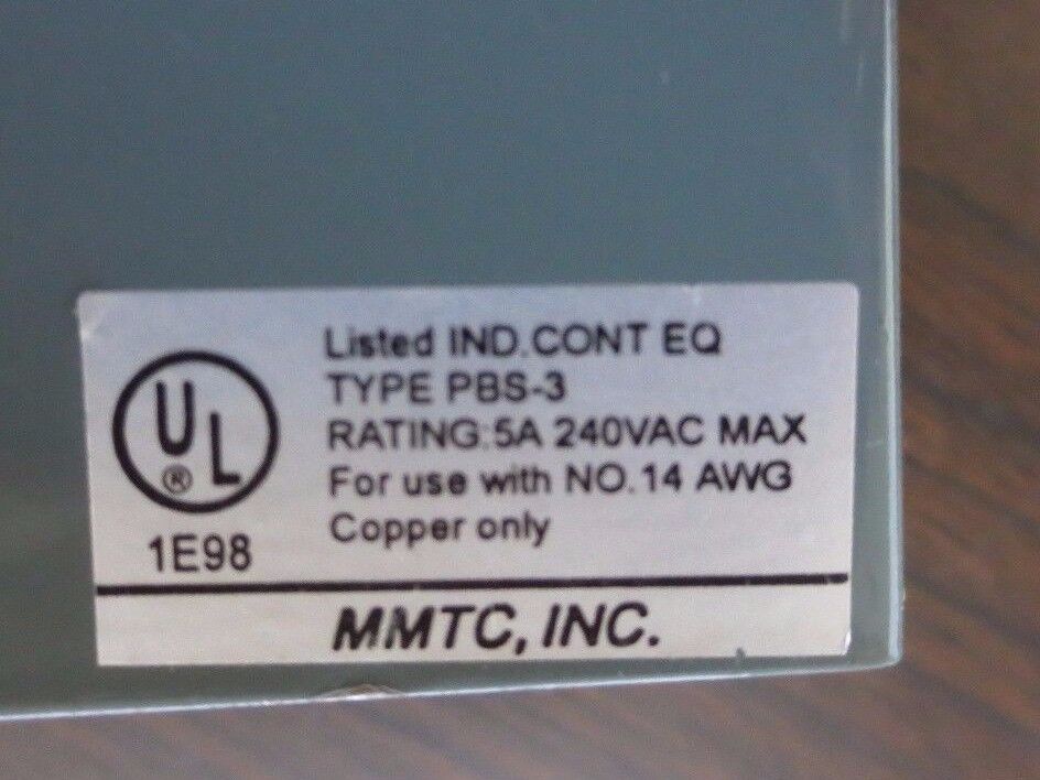 MMTC, INC PBS-3 GARAGE DOOR OPENER CONTROL, WALL MOUNT 240VAC MAX, 5A