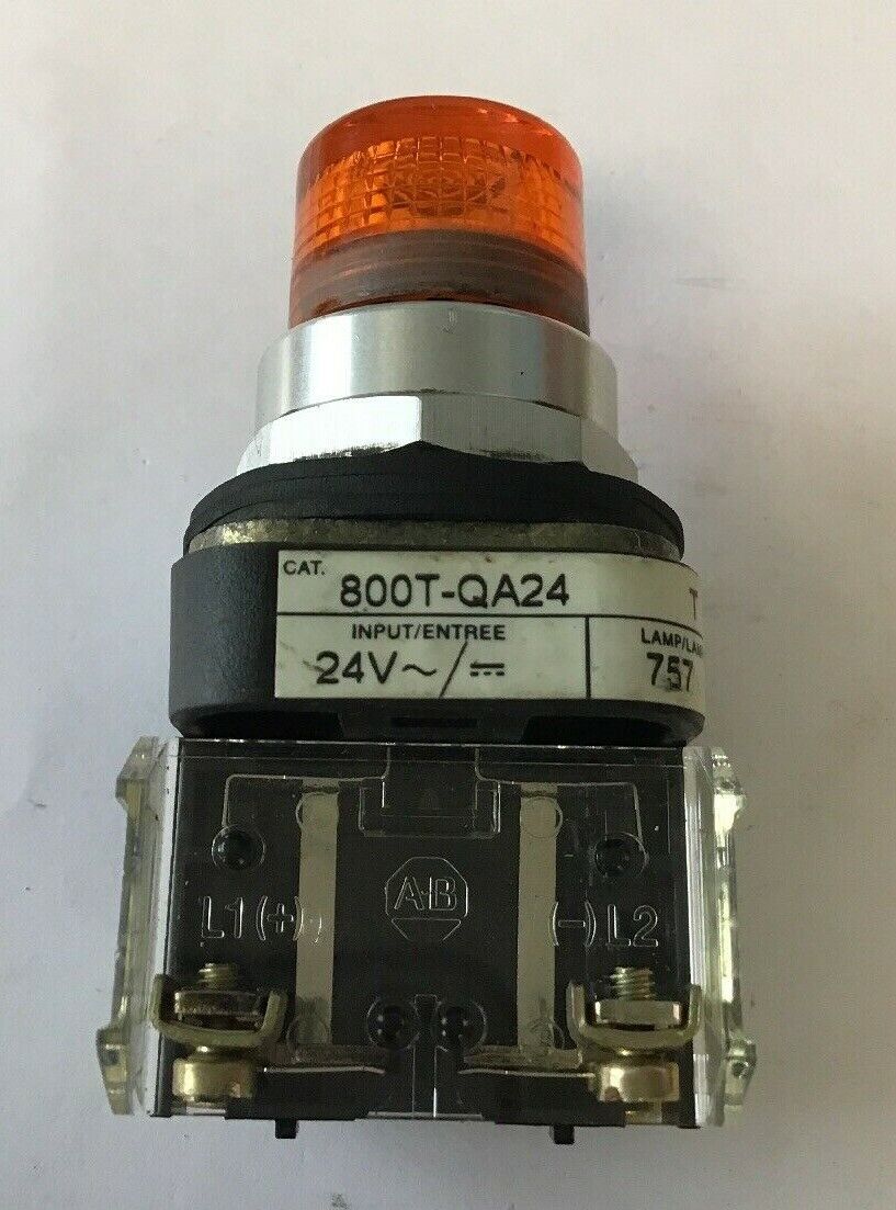 ALLEN BRADLEY 800T-QA24 ORANGE PUSH BUTTON SER T 24V AC/DC