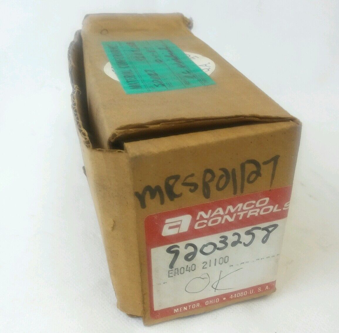 NAMCO CONTROLS SNAP-LOCK LIMIT SWITCH EA040-21100