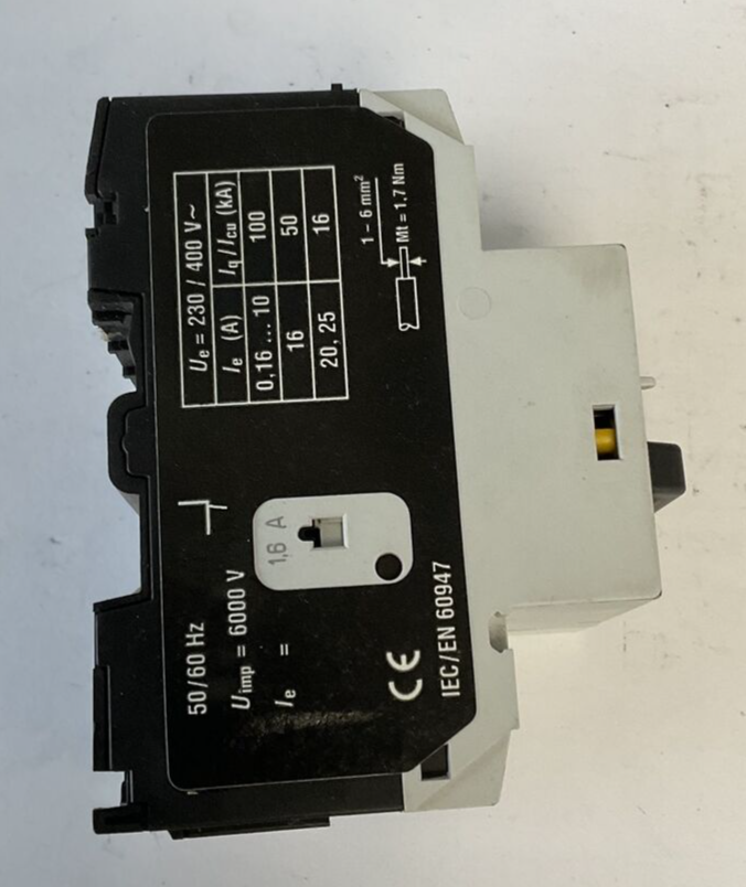 MOELLER PKZM0-1.6 MOTOR PROTECTOR SER.2 50-60HZ 600VAC