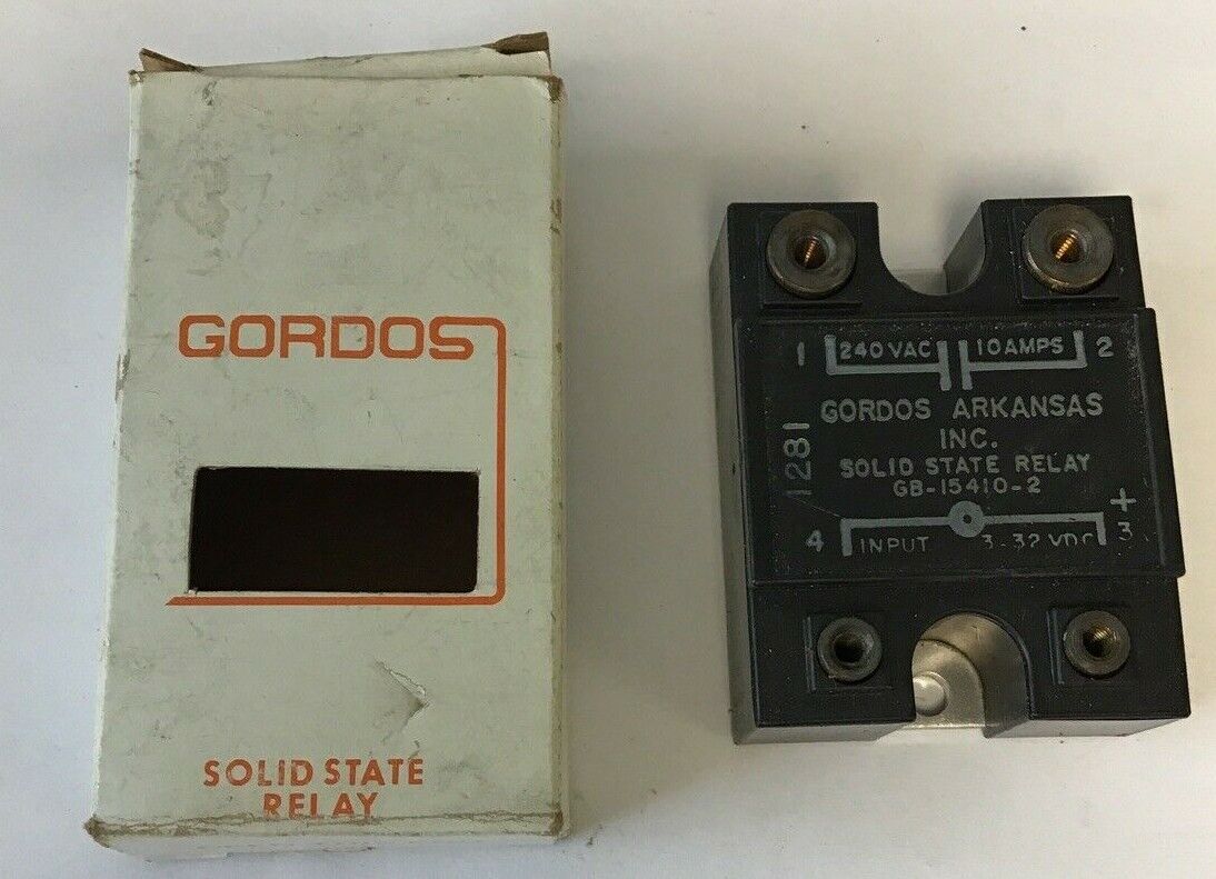 GORDOS ARKANSAS GB-15410-2 SOLID STATE RELAY 240VAC 10A 3-32VDC