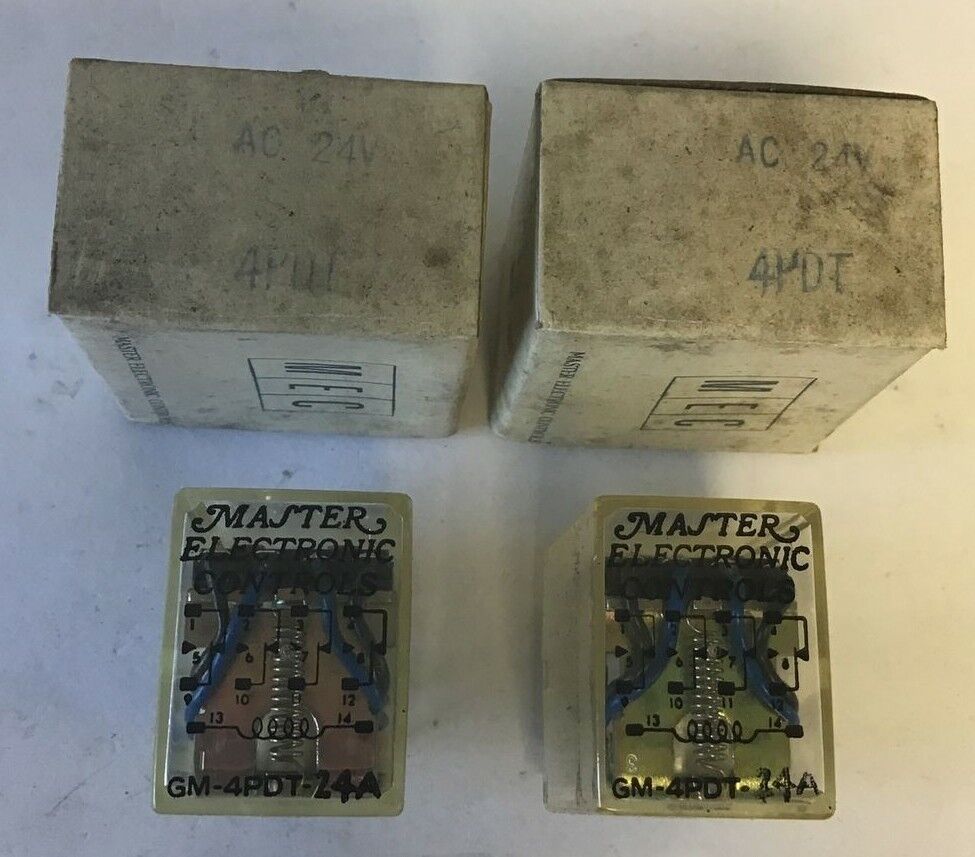 MASTER ELECTRONICS GM-4PDT-24A RELAY 24VAC***LOTOF2***