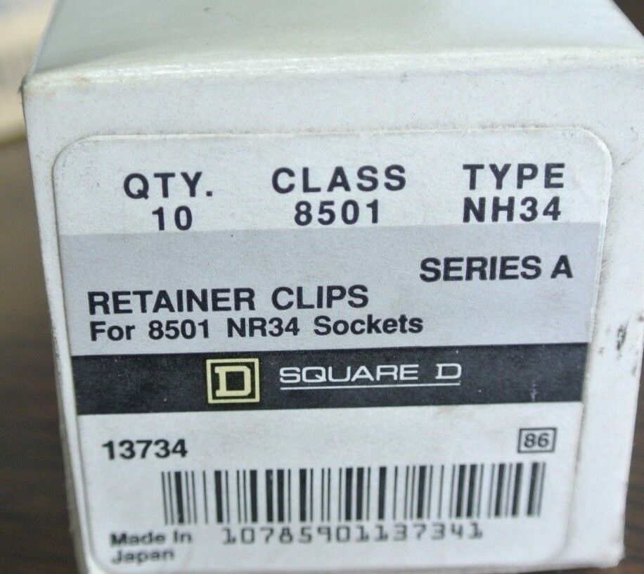 SQUARE D NH5 (1) NH6 (2), NH 34 (1) SOCKET END PLUGS, CONNECTORS RETAINER CLIPS
