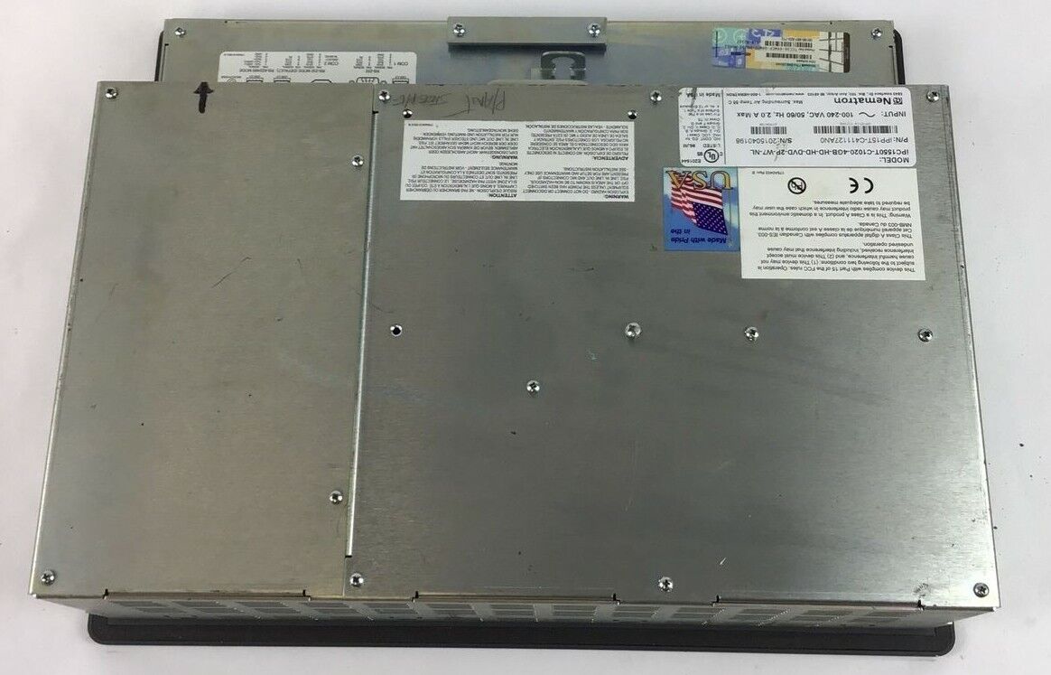 NEMATRON IPC1550T-C1020-4GB-HD-HD-DVD-2P-W7-NL INDUSTRIAL PC 100-240VAC 50/60HZ