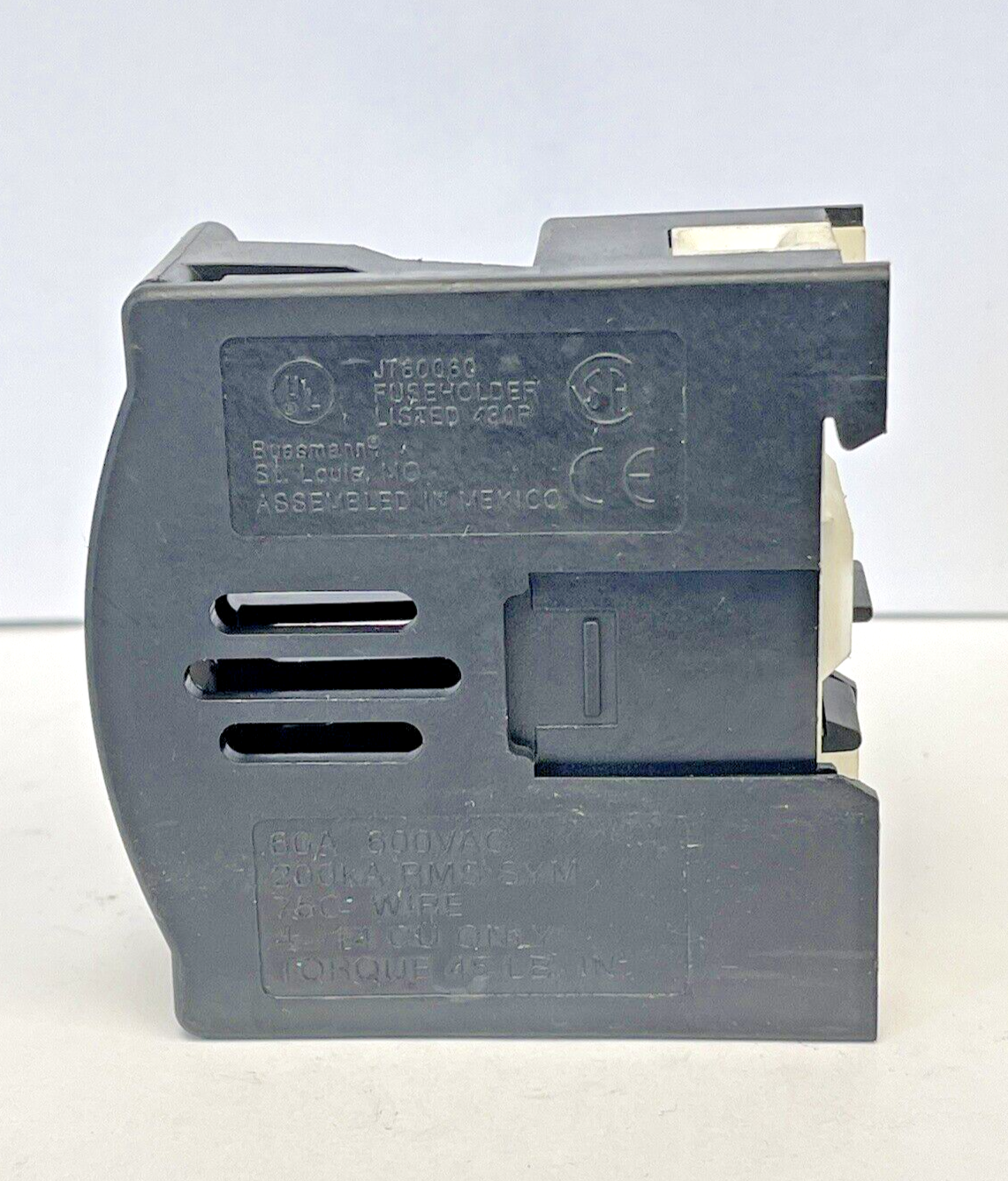 BUSS - JTN60060 - CLASS J FUSE HOLDER - 35-60 Amp 600 VAC