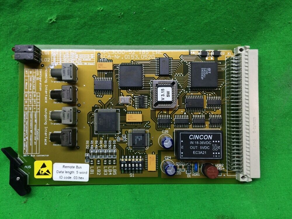 SCA SCHUCKER APC-3000-52-IBS LWL REMOTE BUS INTERFACE