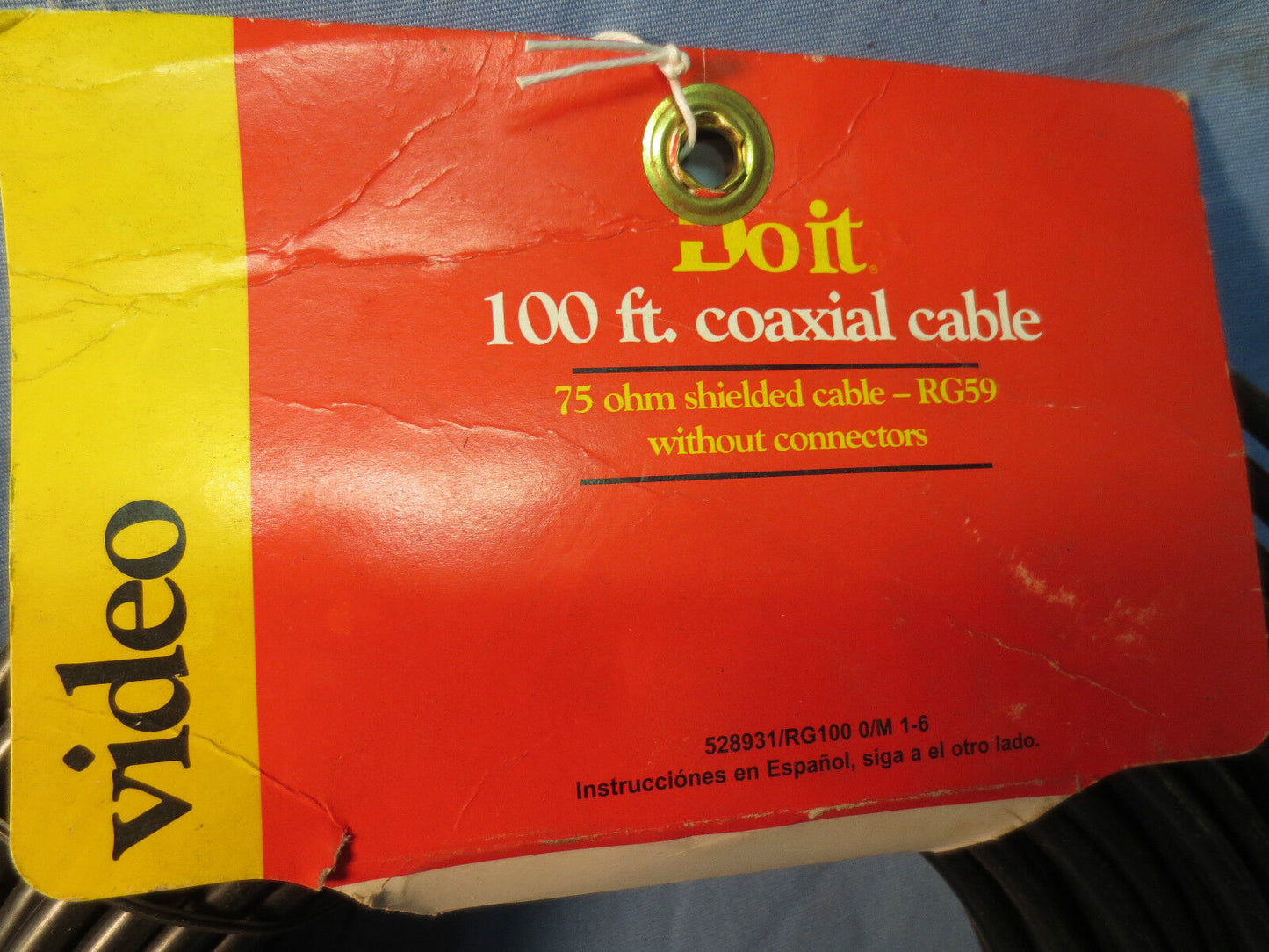 DO IT RG100 100-FT. RG59 COAXIAL CABLE - VIDEO - NO CONNECTORS - NEW