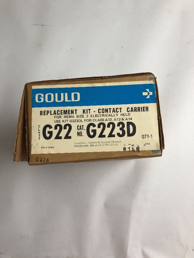GOULD REPLACEMENT KIT - CONTACT CARRIER SIZE 2 CLASS G22 TYPE G223D