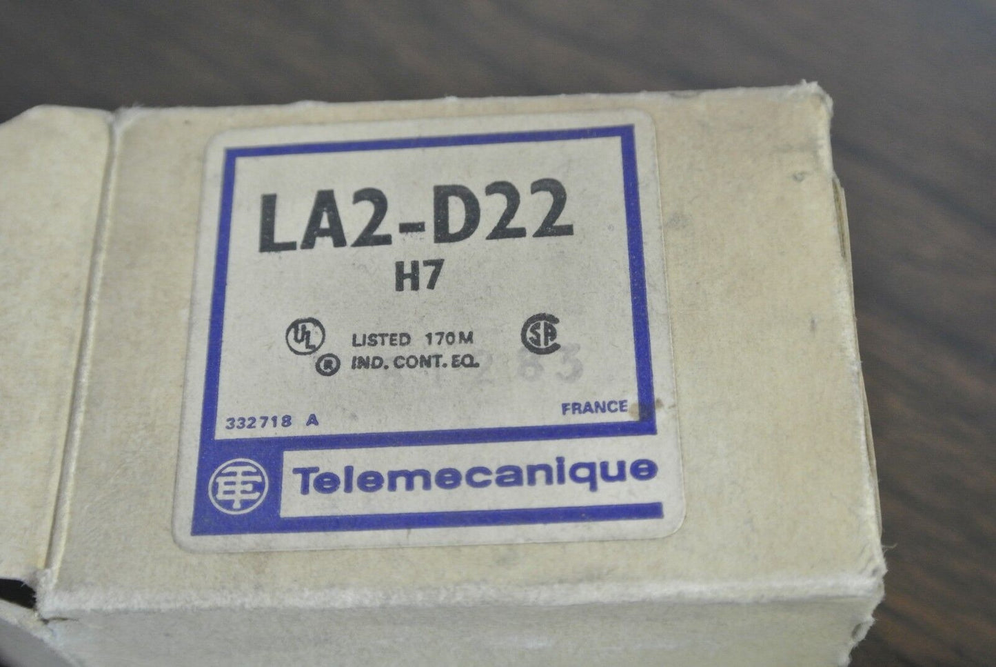 TELEMECANIQUE LA2-D22 H7 - TIME DELAY MODULE / TIMER - 0.1S-30S - NEW SURPLUS