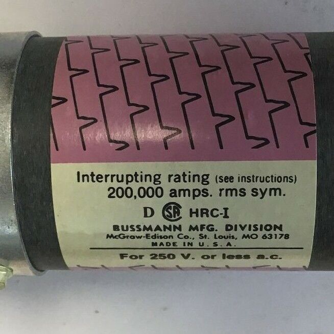BUSSMANN LPN-RK 350 LOW PEAK 350A CLASS RK1 CURRENT LIMITING TIME DELAY