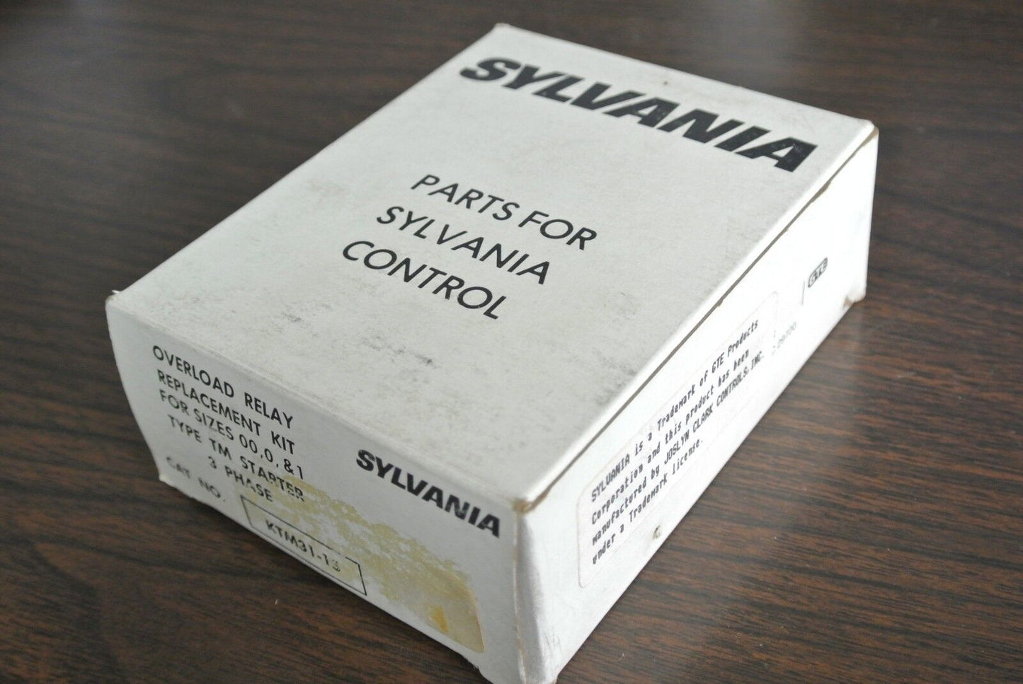 SYLVANIA KTM31-15 OVERLOAD RELAY REPLACEMENT KIT SIZES 00, 0, & 1 - NEW SURPLUS