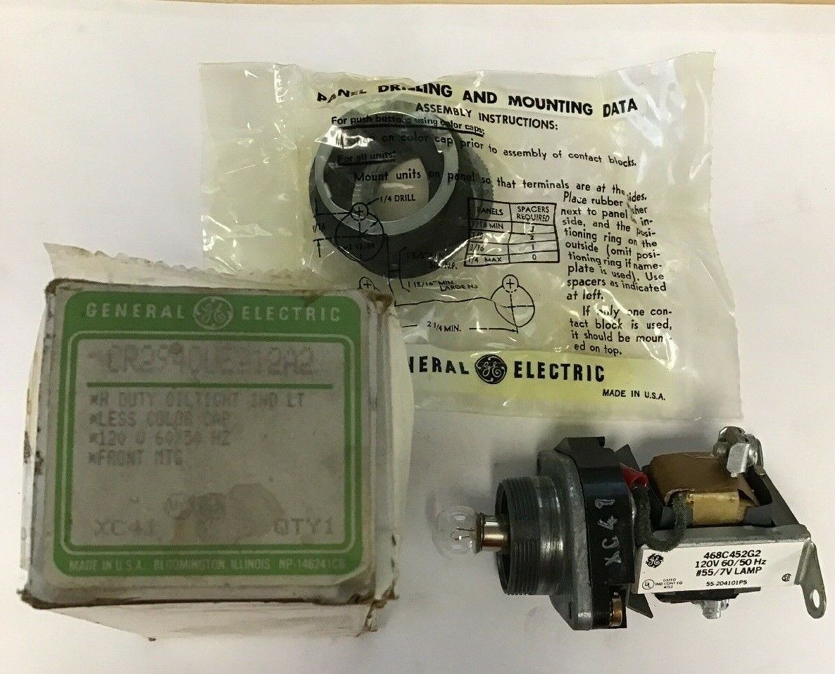 GE CR2940UE312A2 INDICATOR LIGHT NO CAP 468C452-02 120V 60/50HZ 6058829