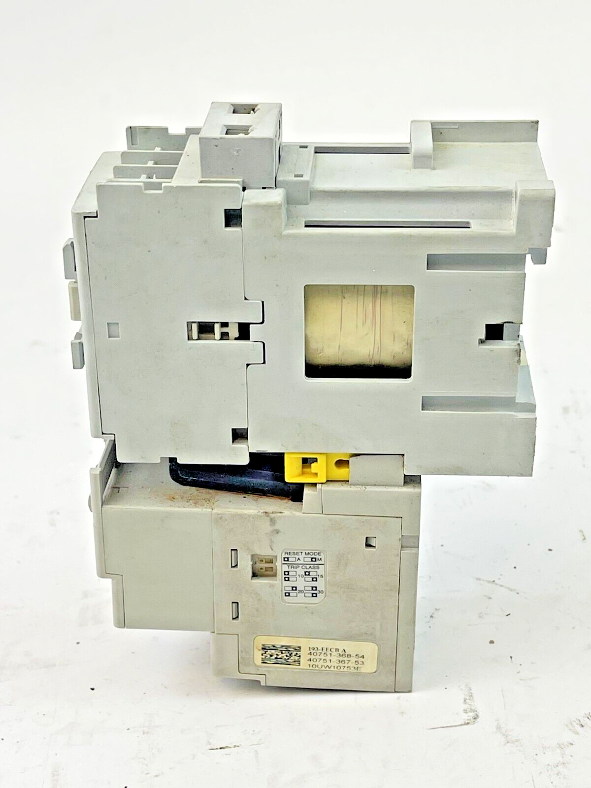 ALLEN-BRADLEY 100-C09D*10 SER. A CONTACTOR W 24VDC COIL & 193-EECB RLY SER. A