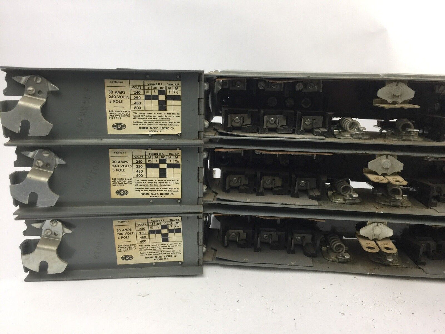 Federal Pacific QMQB-3332C Fusible Panelboard Switch 30 Amp 240VAC 3-POLE 3 HP
