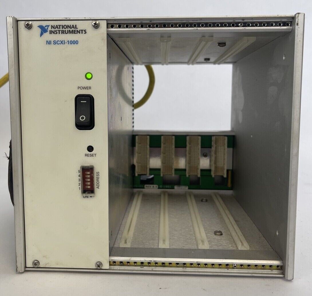 NATIONAL INSTRUMENTS NI SCXI-1000 POWER MODULE 120VAC 4 SLOT CHASSIS REV 4.0
