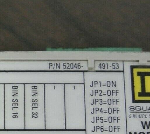 SQUARE D 52046-491-53 DEVICENET WELDER I/O MODULE + 170AZW88000 I/O BASE