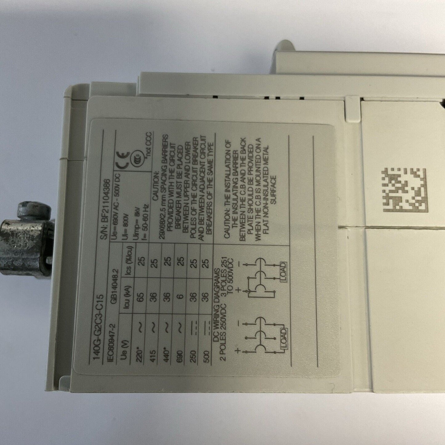 ALLEN-BRADLEY 140G-G2C3-C15 CIRCUIT BREAKER 15A