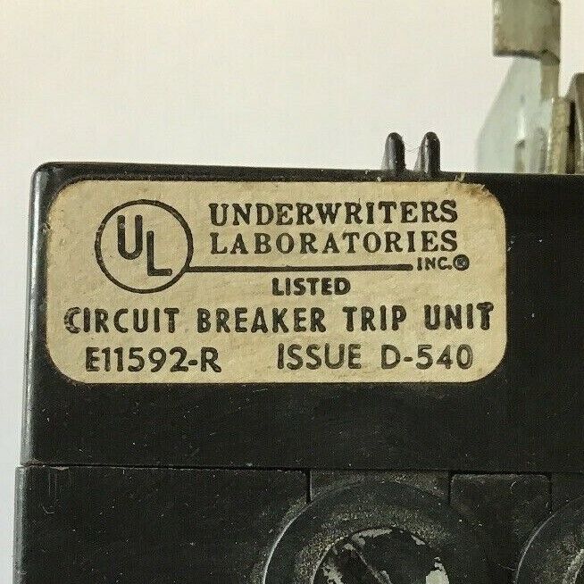 GE TFK236T125 125AMP TYPE TFK 3POLE TRIP UNIT