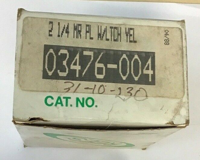 MACKWORTH G. REES 03476-004 PUSHBUTTON 2 1/4IN YELLOW PLUNGER W/ LATCH