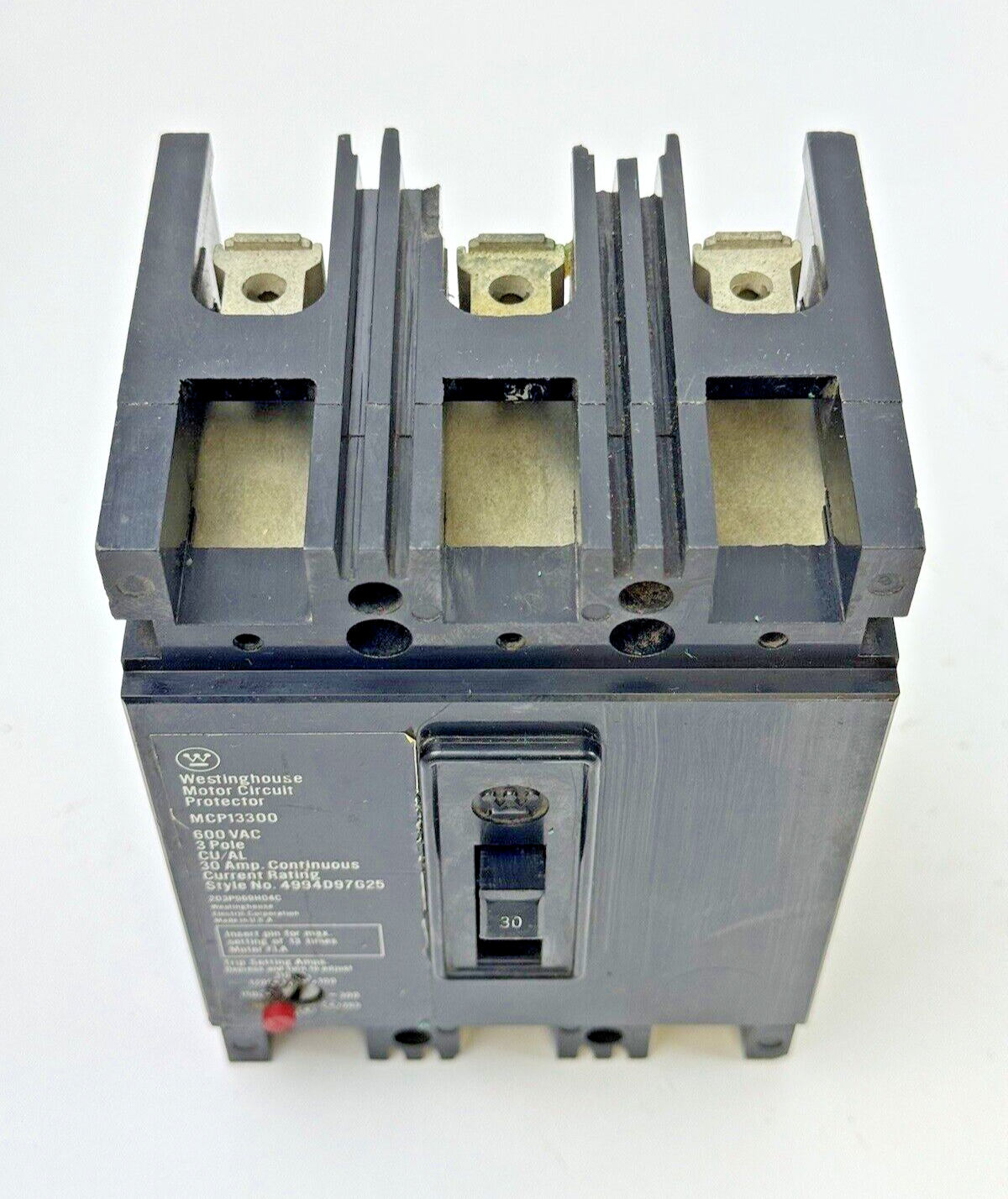 WESTINGHOUSE - MCP13300 - MOTOR CIRCUIT PROTECTOR - 3 POLE/30A/600VAC