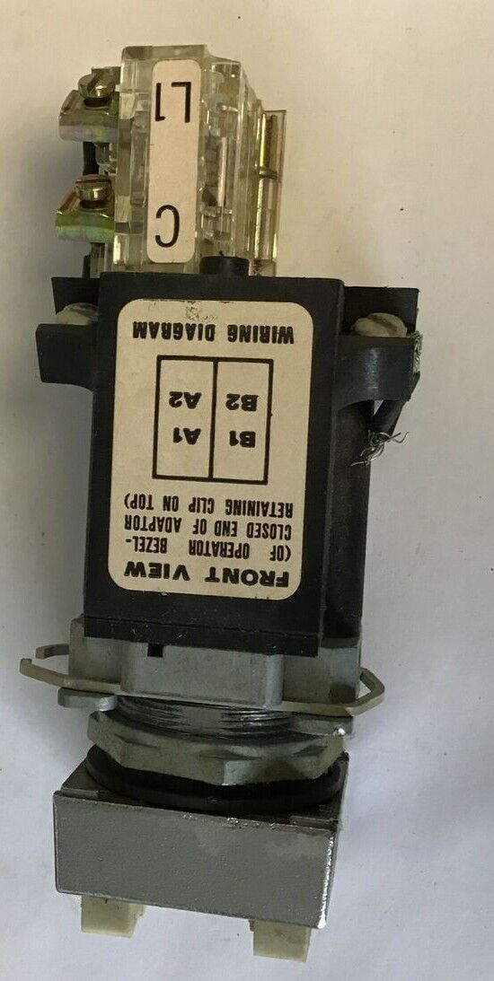 SQUARE D 9001KXAKM21 LIGHT MODULE SER.A W/ PUSH BUTTON 120V 60HZ 9001KA-1 SER.G