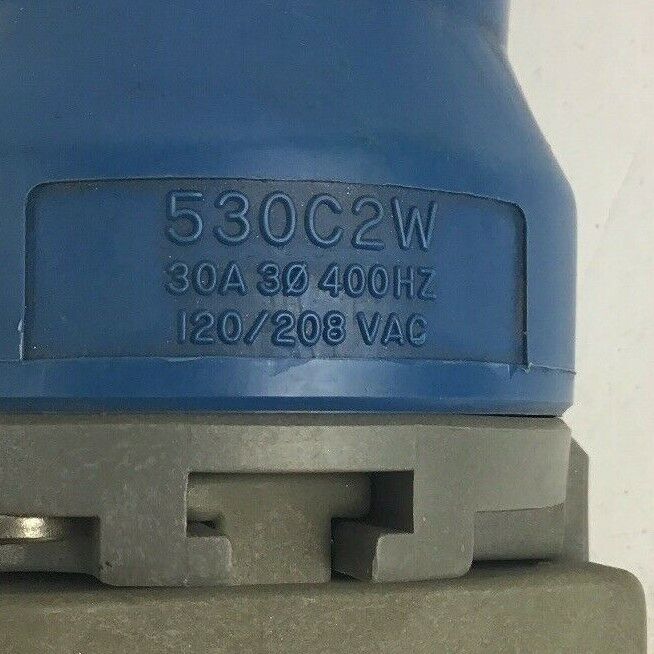 HUBBELL 530C2W PIN & SLEEVE WATERTIGHT CONNECTOR 30A 120/208VAC 4 POLE 5 WIRE