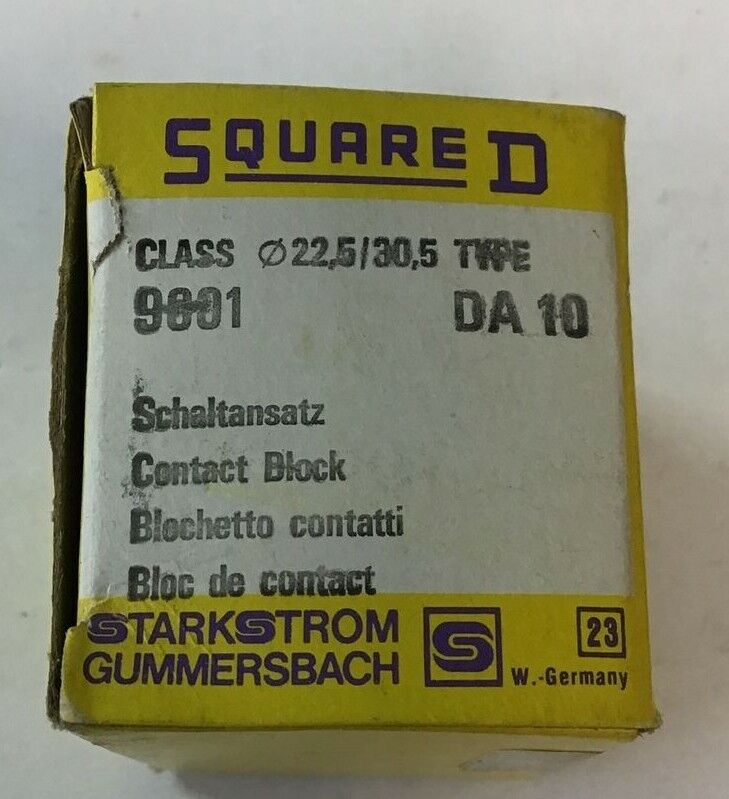 SQUARE D 9001 DA 10 CONTACT BLOCK ***LOTOF4***
