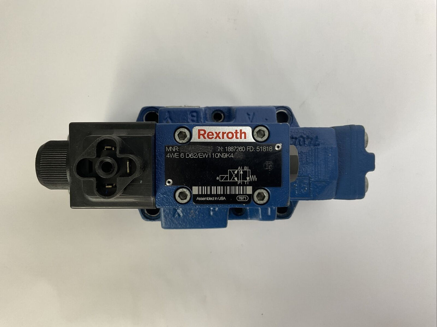 REXROTH 4WE6D62/EW110N9K4 DIRECTIONAL SOLENOID VALVE 120V 4WEH16HD72/