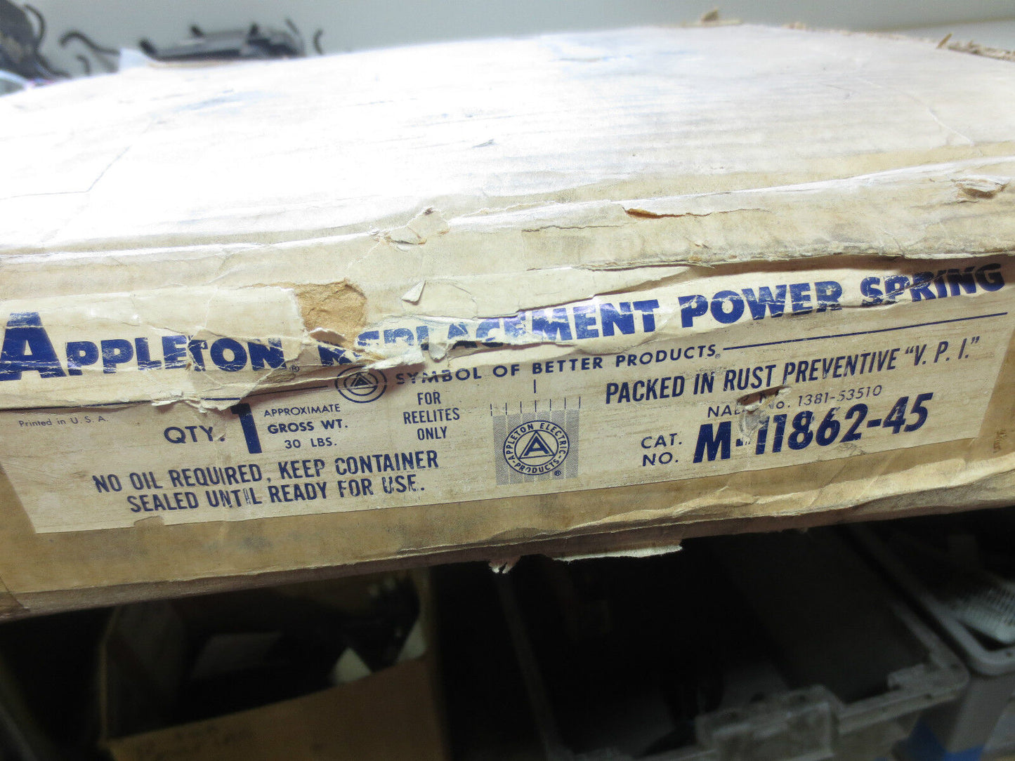 APPLETON M-11682-45 REPLACEMENT POWER SPRING for REELITES / NEW SURPLUS