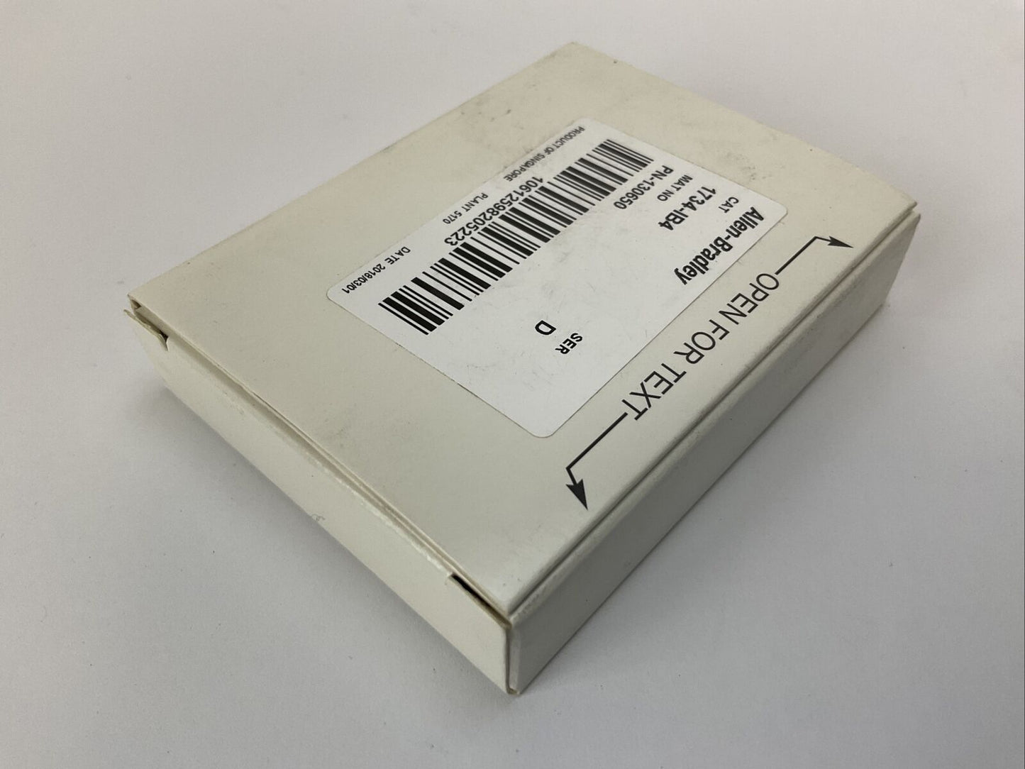 ALLEN BRADLEY 1734-IB4 INPUT MODULE SER D INPUT 24VDC 5mA BACKPLANE 5VDC 75mA