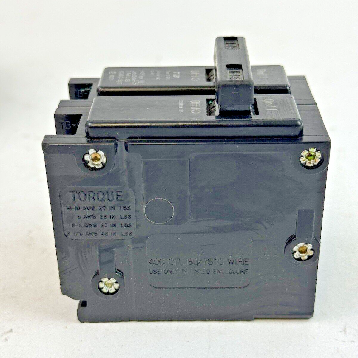 THOMAS & BETTS *LOT OF 5* TB245 - COM TRIP CIRCUIT BREAKERS -2 POLE/20 A/240 VAC