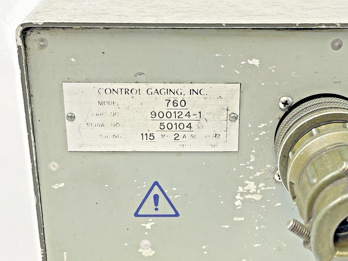 CONTROL GAGING - MODEL 760 - PRECISION GRINDING MONITOR - 900124-1 - 115V, 16A