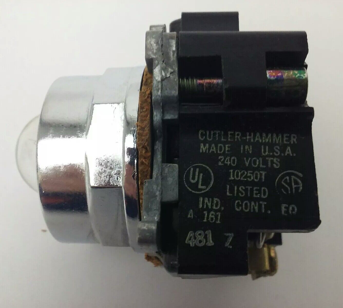 CUTLER HAMMER, 10250T202, 10250T, STD.INDICATOR PILOT LIGHT, 240VAC-DC,NEW OTHER