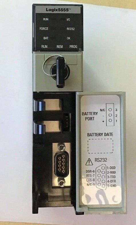 ALLEN BRADLEY 1756-L55 SER.A REV K01 F/W 1.4 24VDC /1756-M14 SER.A REV G03 24VDC