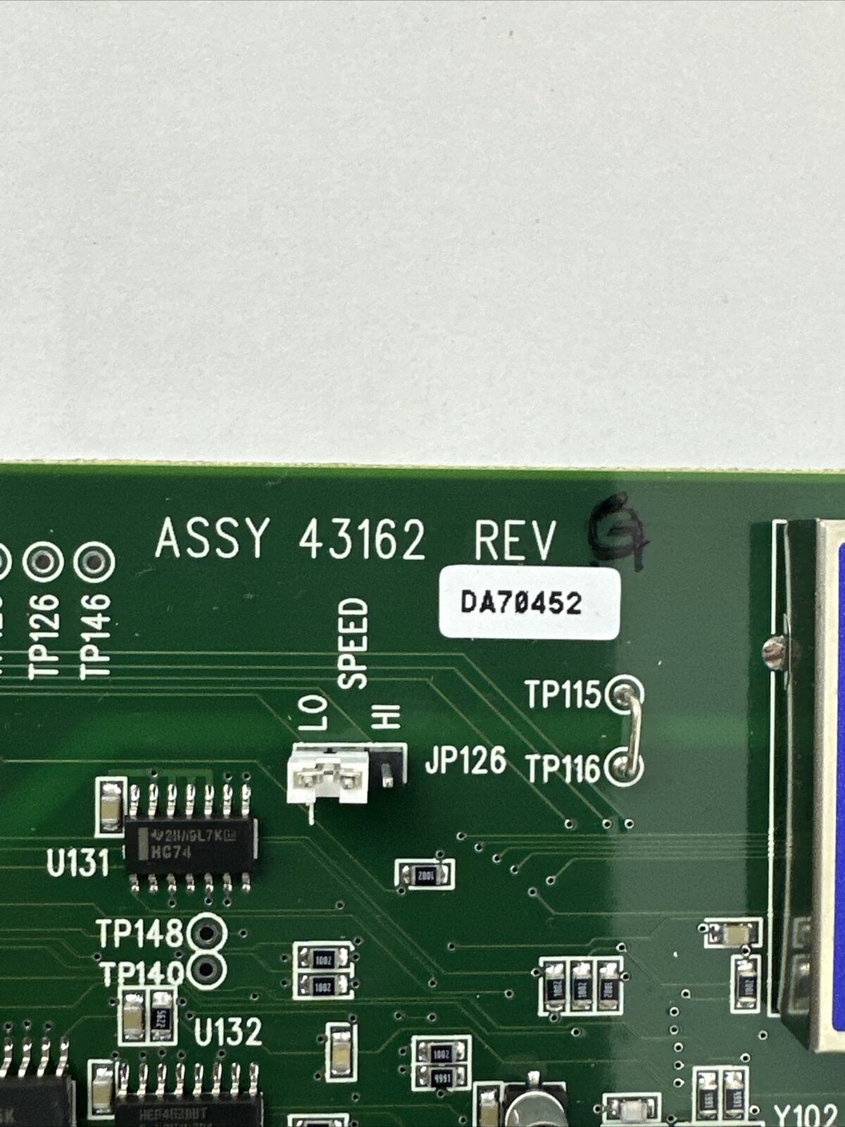 HONEYWELL ASSY 43162 REV G CIRCUIT BOARD