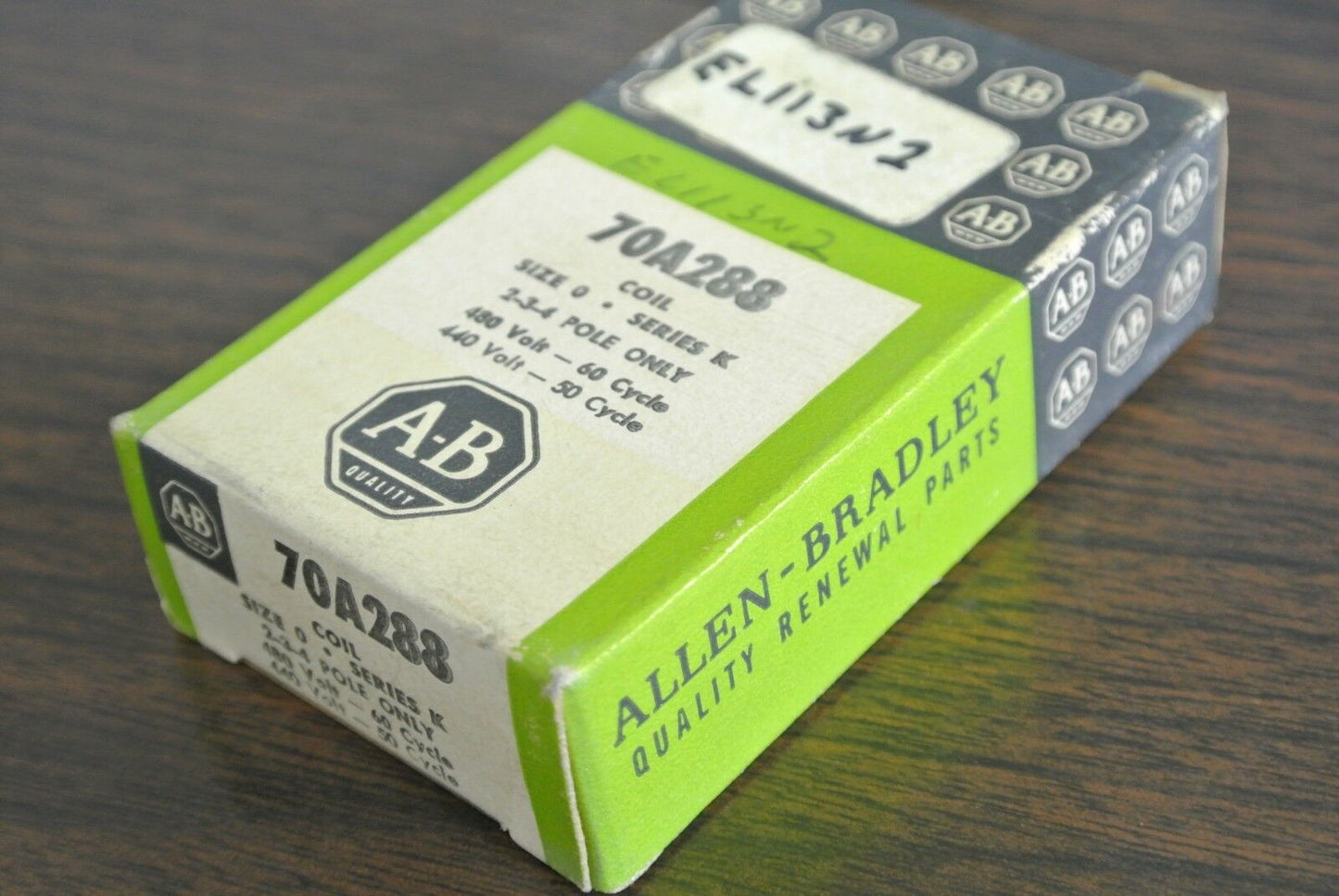 ALLEN-BRADLEY 70A288 COIL - SIZE 0, Series K 440-480V, 50-60Hz - NEW SURPLUS