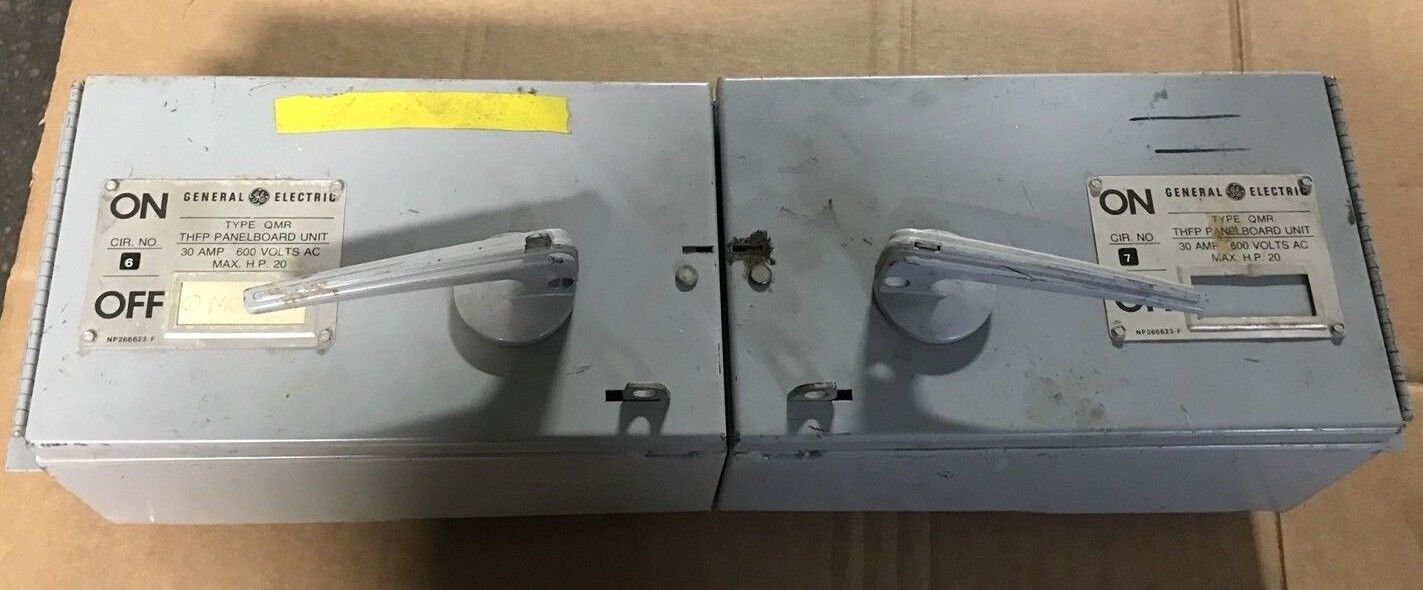 GE General Electric THFP361L 30A, 600VAC TYPE QMR TWIN PANELBOARD SWITCH
