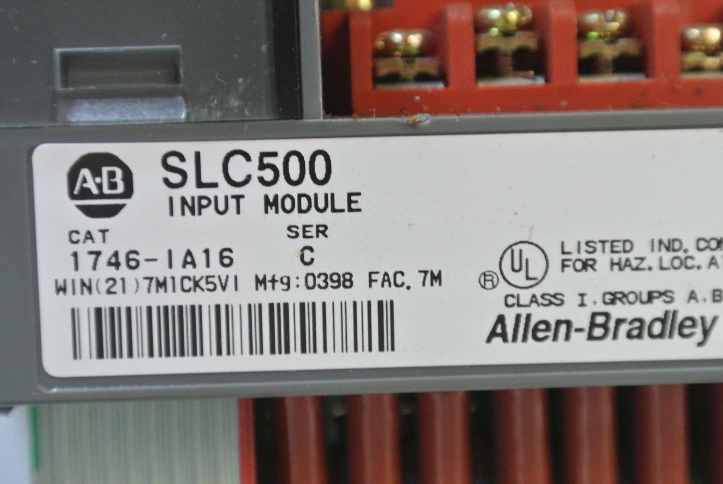 ALLEN-BRADLEY 1746-OA16 & 1746-IA16 - ONE EACH - OUTPUT & INPUT MODULES NO COVER