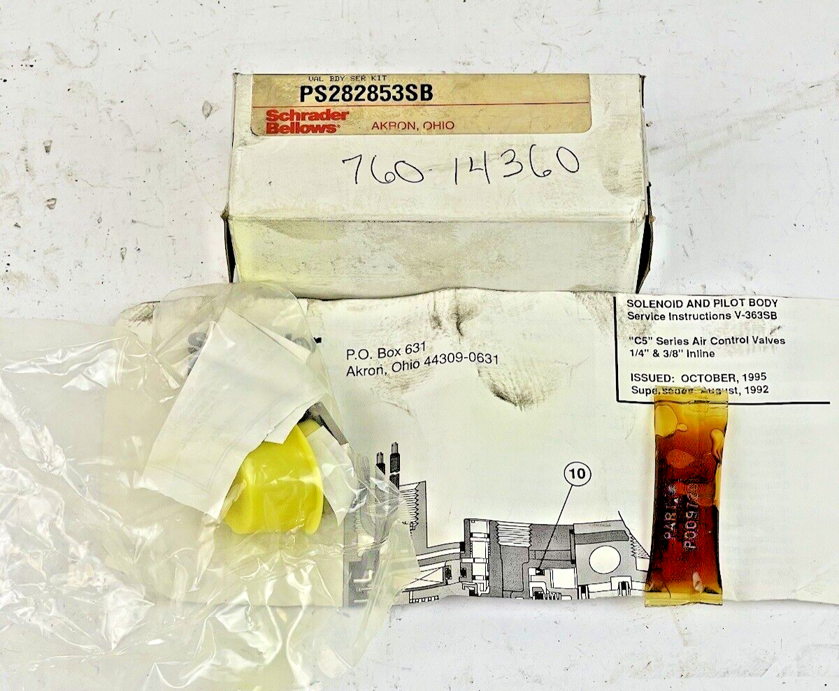 SCHRADER BELLOWS - PS282853SB -SOLENOID SERVICE KIT